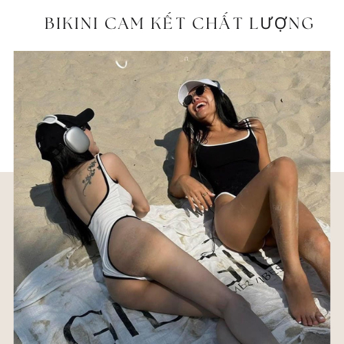 Bikini một mảnh cá tính DEN_HOUSE bikini đi biển sành điệu cho đôi bạn thân