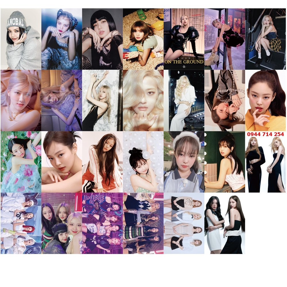 Hộp 55 Lomo Card Bo Góc Blackpink In Your Area Welcoming Collection 2022