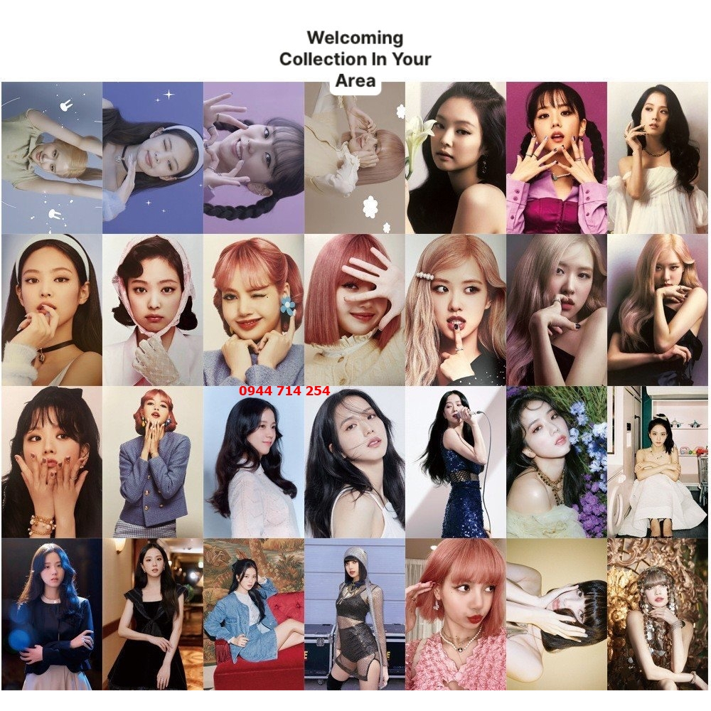 Hộp 55 Lomo Card Bo Góc Blackpink In Your Area Welcoming Collection 2022