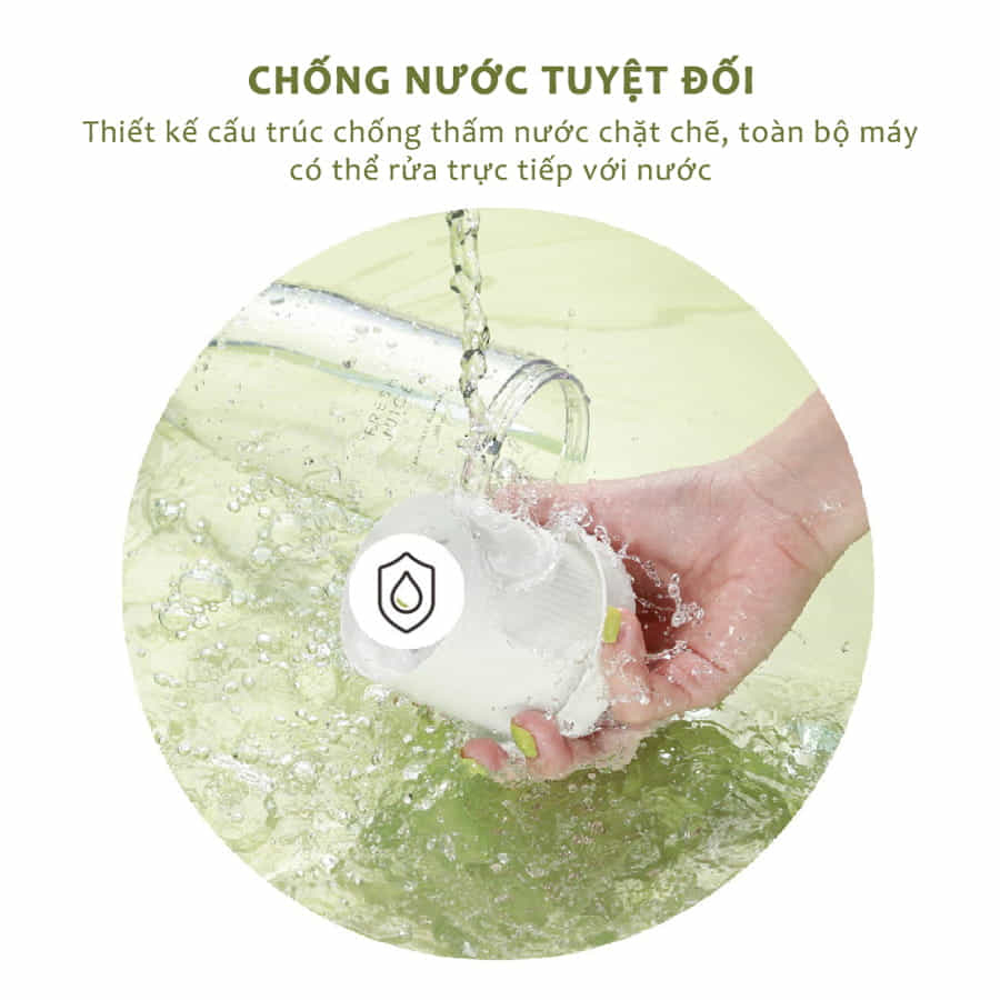 Máy Xay Sinh Tố Trái Cây 350ML Hình Chai Dễ Thương Mini, Nhỏ Gọn Có Dây Cầm Tiện Lợi, Chống Nước Tuyệt Đối Dễ Vệ Sinh