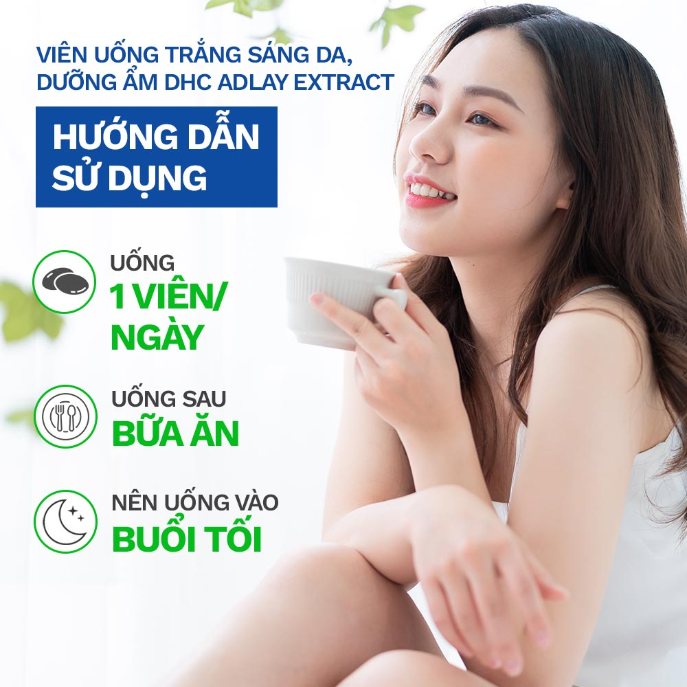 Viên uống sáng da DHC Nhật Bản Adlay Extract