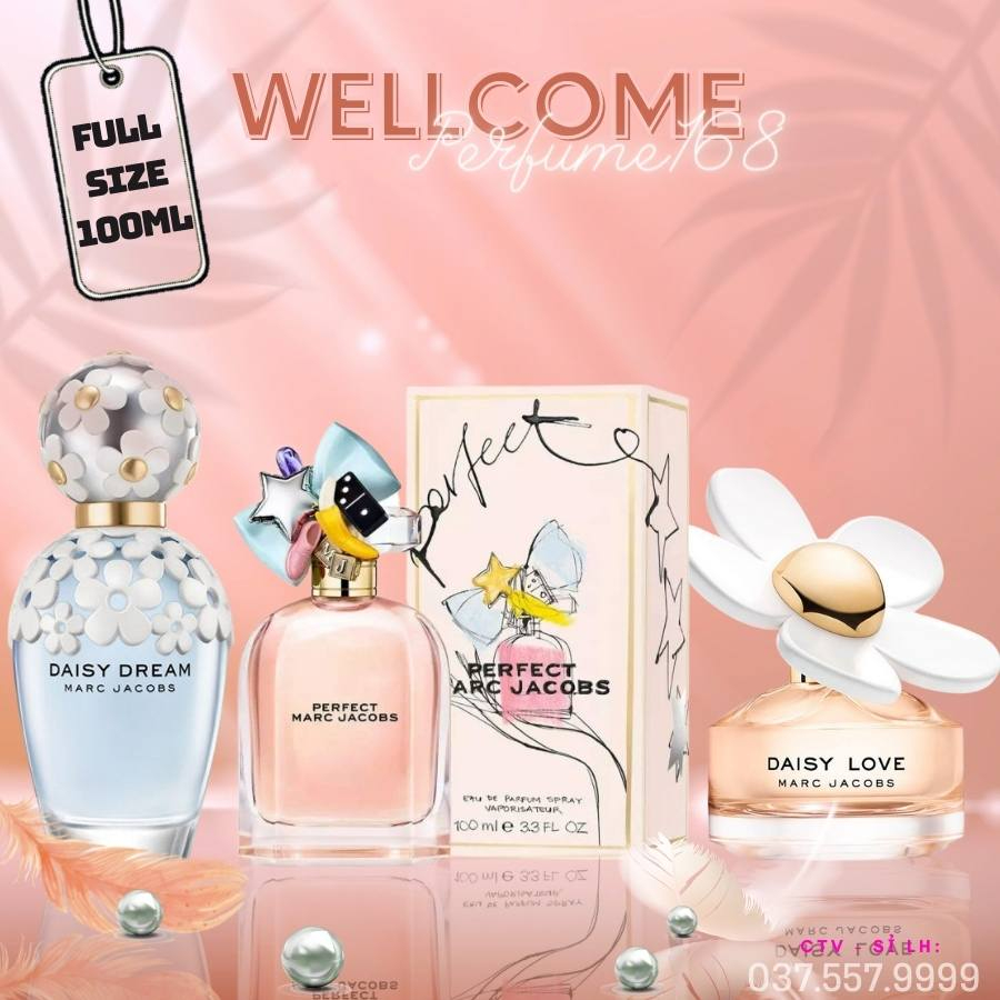 Nước hoa Marc Jacobs Perfect, Nước hoa Daisy Eau So Sweet 10ML, Nước Hoa Nữ mùi hương ngọt ngào