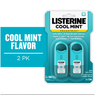 Xịt thơm miệng Listerine Hàng Mỹ. Listerine Pocketmist Cool Mint