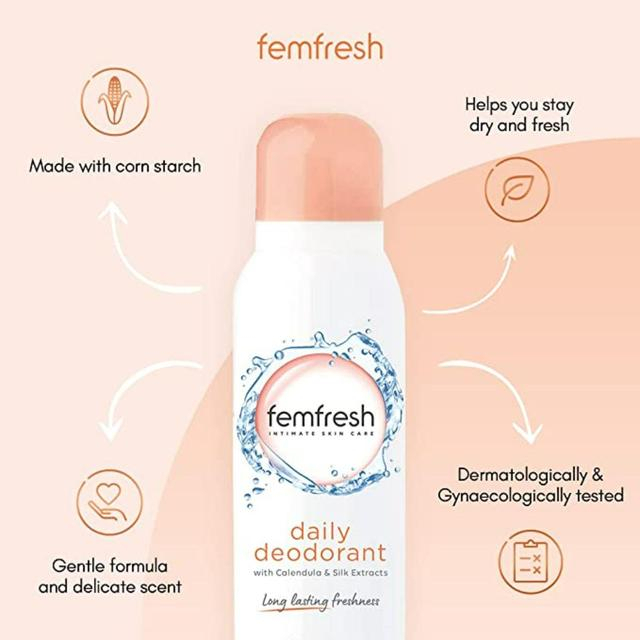 Xịt khử mùi phụ nữ Femfresh Deodorant Spray 125ml