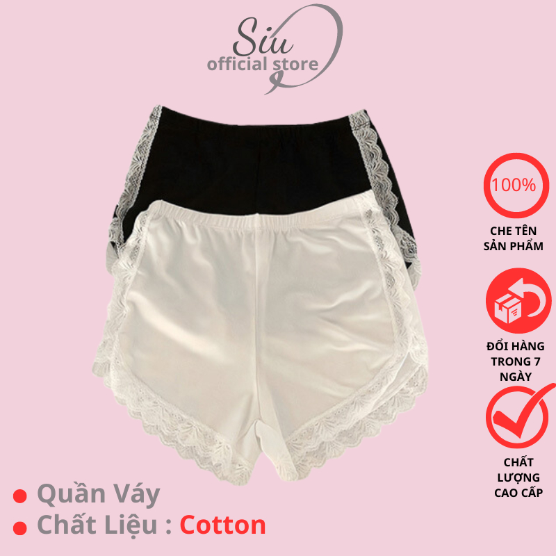 Quần Nữ , Quần Mặc Trong Váy ,Quần Trong Váy Nữ Quần Đùi Mặc Trong Váy Phối Viền Ren Mềm Mại Co Giãn 4 Chiều Mã 510 SDL