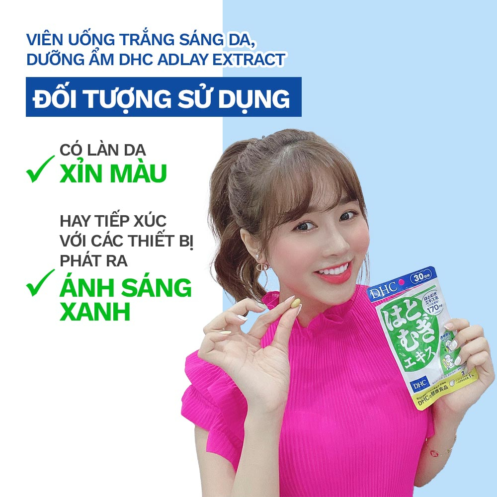 Viên uống sáng da DHC Nhật Bản Adlay Extract