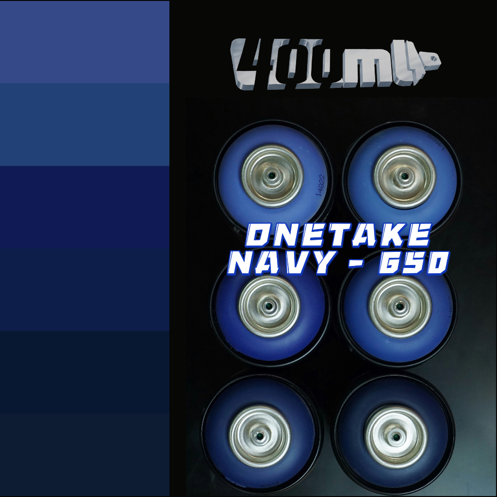 Sơn xịt chuyên nghiệp hãng OneTake màu xanh biển đậm - NAVY - mã màu: 650