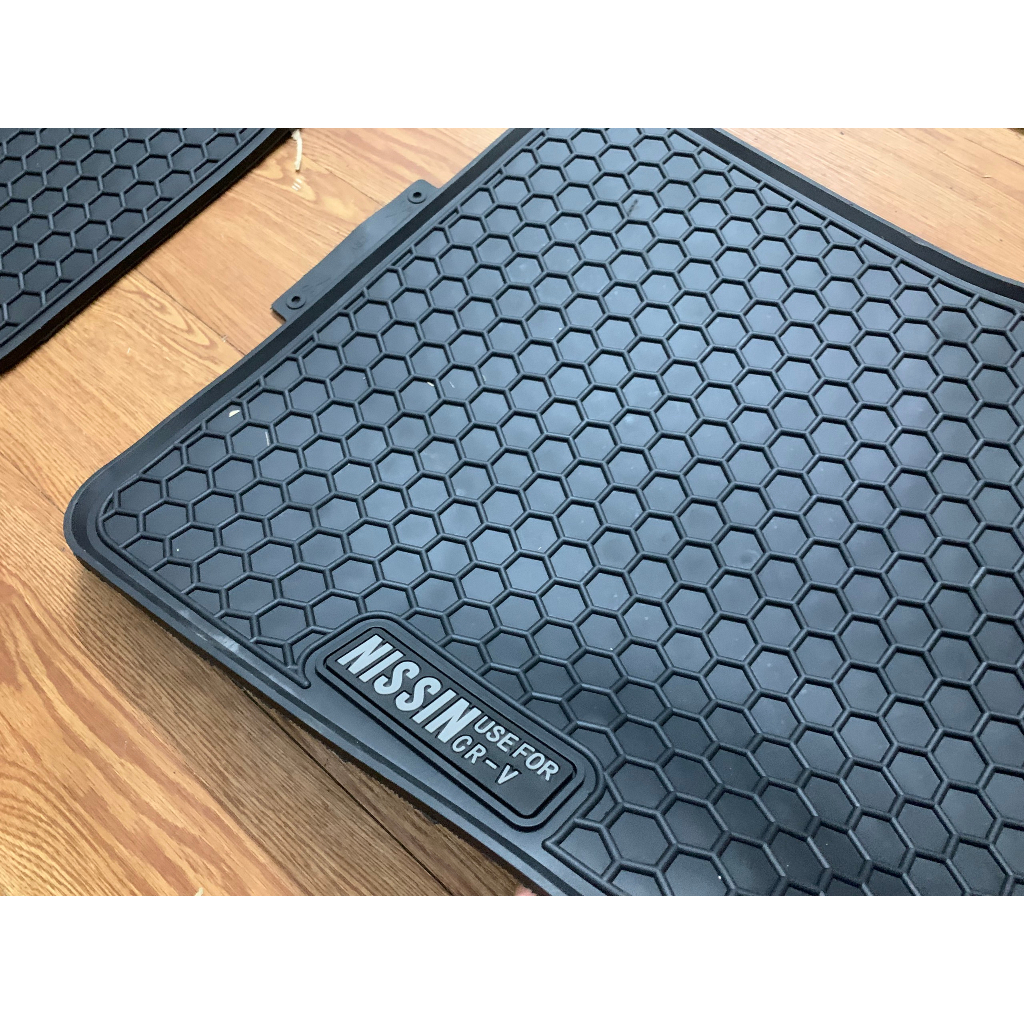 Thảm lót sàn xe Honda CRV 2018- 2022, 2023 - Cao su đúc không mùi, mẫu tổ ong NISSIN dễ dàng lau rửa