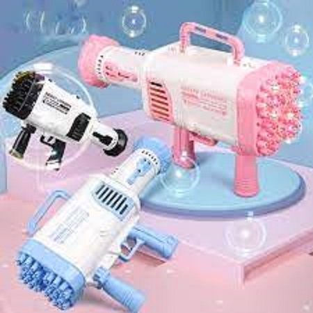 Sung máy bắn phun thổi Bong Bóng Xà Phòng ngầu 32 nòng đồ chơi ngoài trời cho bé an toàn không lo bẩn tay -Súng bắn bong