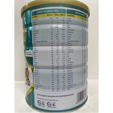 Sữa Natumil Gold Canxi  lon 800g