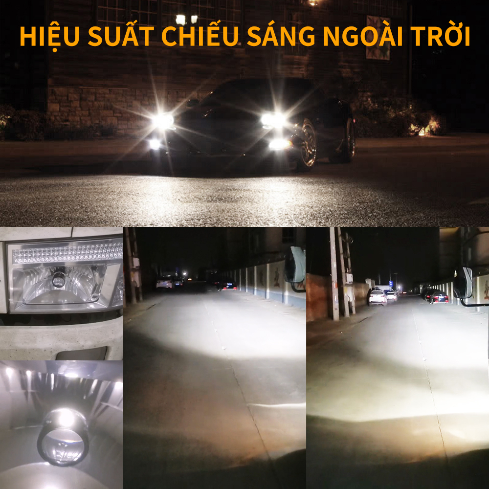 CO LIGHT Đèn Pha Led Bi Cầu Mini H4 Y6D Nâng Cấp Lên T5 Cắt Sáng Chống Chói H4 Y7S Ô Tô Xe Máy