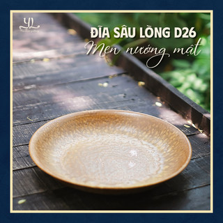 Đĩa và đĩa ngấn men nướng mật | yên lam gốm | đĩa ăn | gốm sứ | nội thất | gia dụng