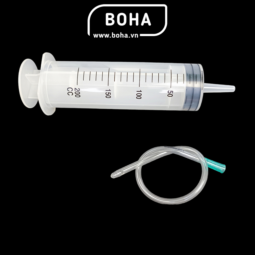Combo 5 Dây hút dung dịch 6x280mm, Vòi nhựa gắn xilanh - XLV6C