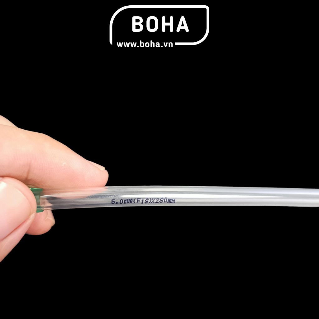 Combo 5 Dây hút dung dịch 6x280mm, Vòi nhựa gắn xilanh - XLV6C