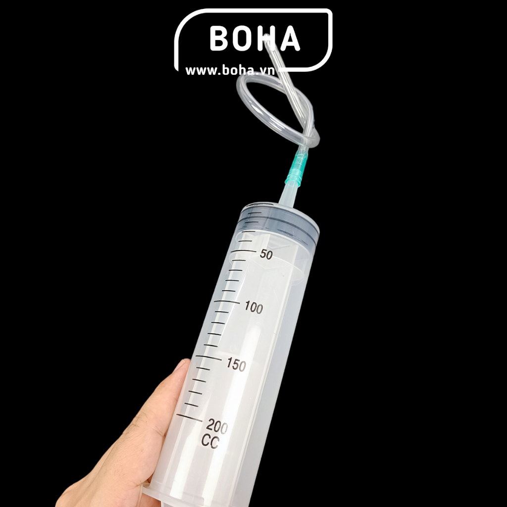 Combo 5 Dây hút dung dịch 6x280mm, Vòi nhựa gắn xilanh - XLV6C