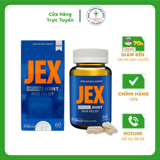 Ecogreen Jex Natural Joint Pain Relief bảo vệ, tái tạo sụn khớp, giảm đau khớp chai 60 viên