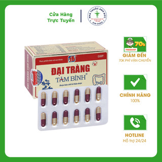 Đại tràng Tâm Bình hỗ trợ điều trị viêm đại tràng, giảm triệu chứng viêm đại tràng hộp 60 viên