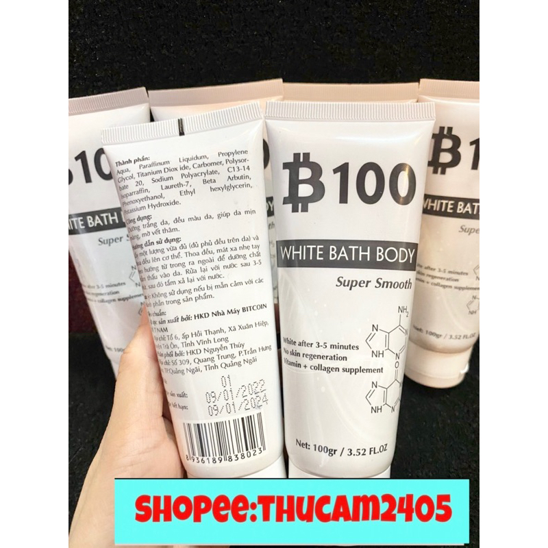 Kem body siêu trắng, chống nắng, dưỡng ẩm B100 DOCTOR BEAUTY  100gr.