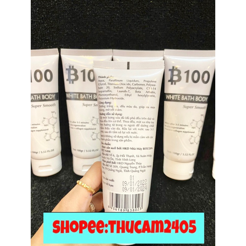 Kem body siêu trắng, chống nắng, dưỡng ẩm B100 DOCTOR BEAUTY  100gr.