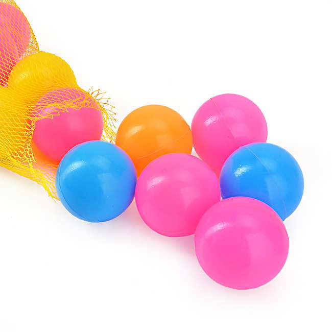 Bóng Nhựa Nhiều Màu Sắc ngẫu nhiên cho Bé Vui Chơi Chất Liệu nhựa HDPE căng bóng không mùi an toàn cho bé