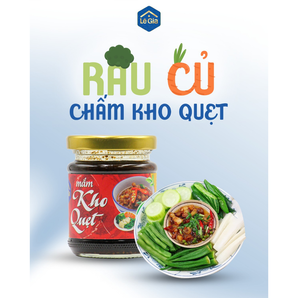 Mắm kho quẹt Lê Gia hũ thủy tinh 160g