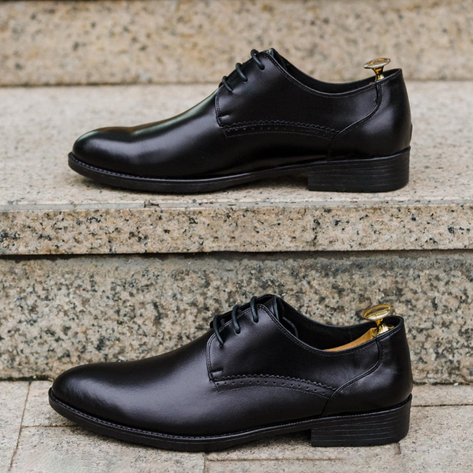 giày da nam, là thủ công da thật kiểu dáng Derby bảo hành 12 tháng - T204 | BigBuy360 - bigbuy360.vn