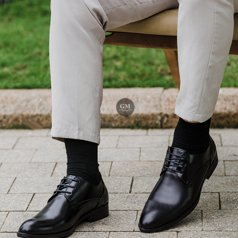 giày da nam, là thủ công da thật kiểu dáng Derby bảo hành 12 tháng - T204 | BigBuy360 - bigbuy360.vn