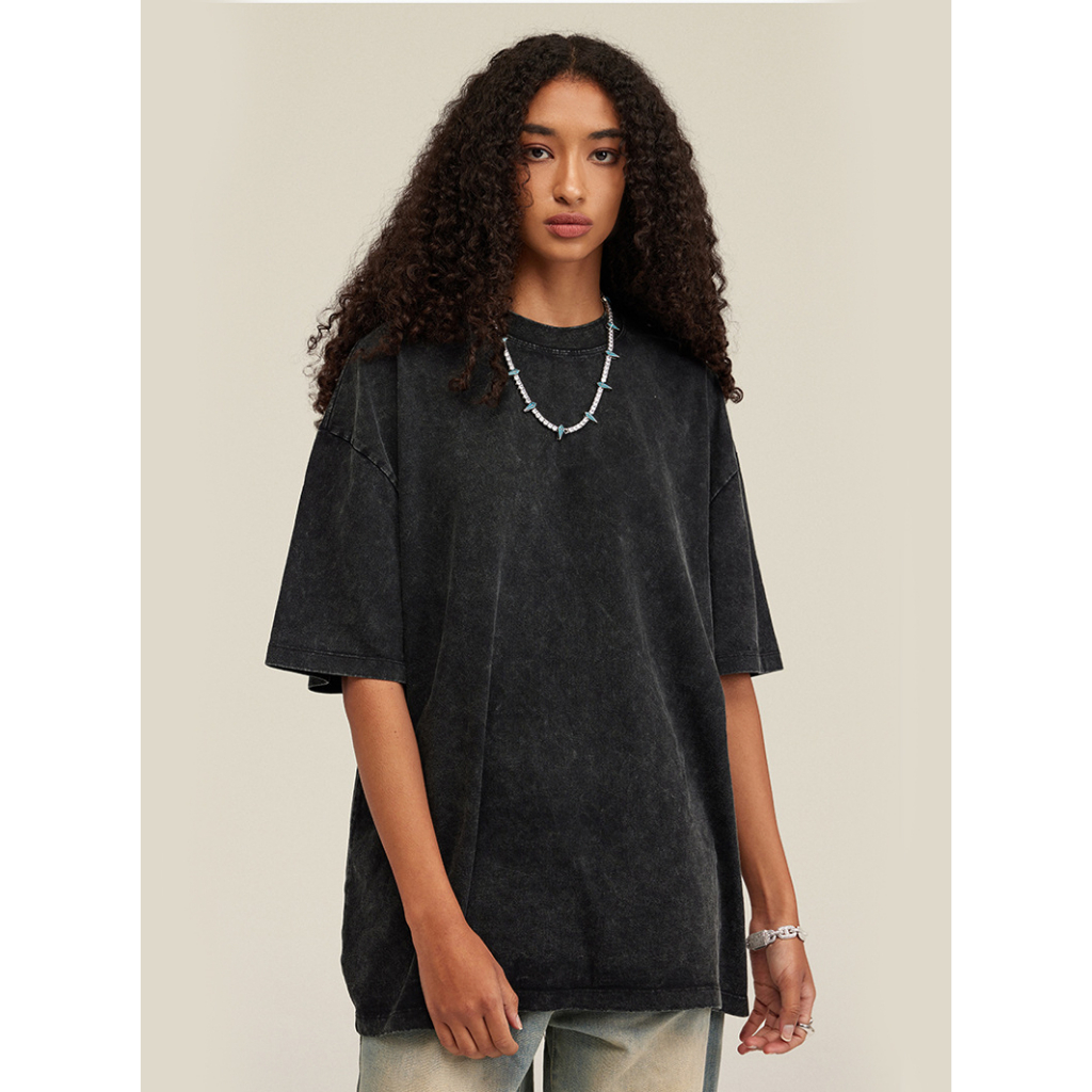 Áo Thun Wash Form Rộng Cao Cấp | BE Washed Basic Tee | 3T Streetwear