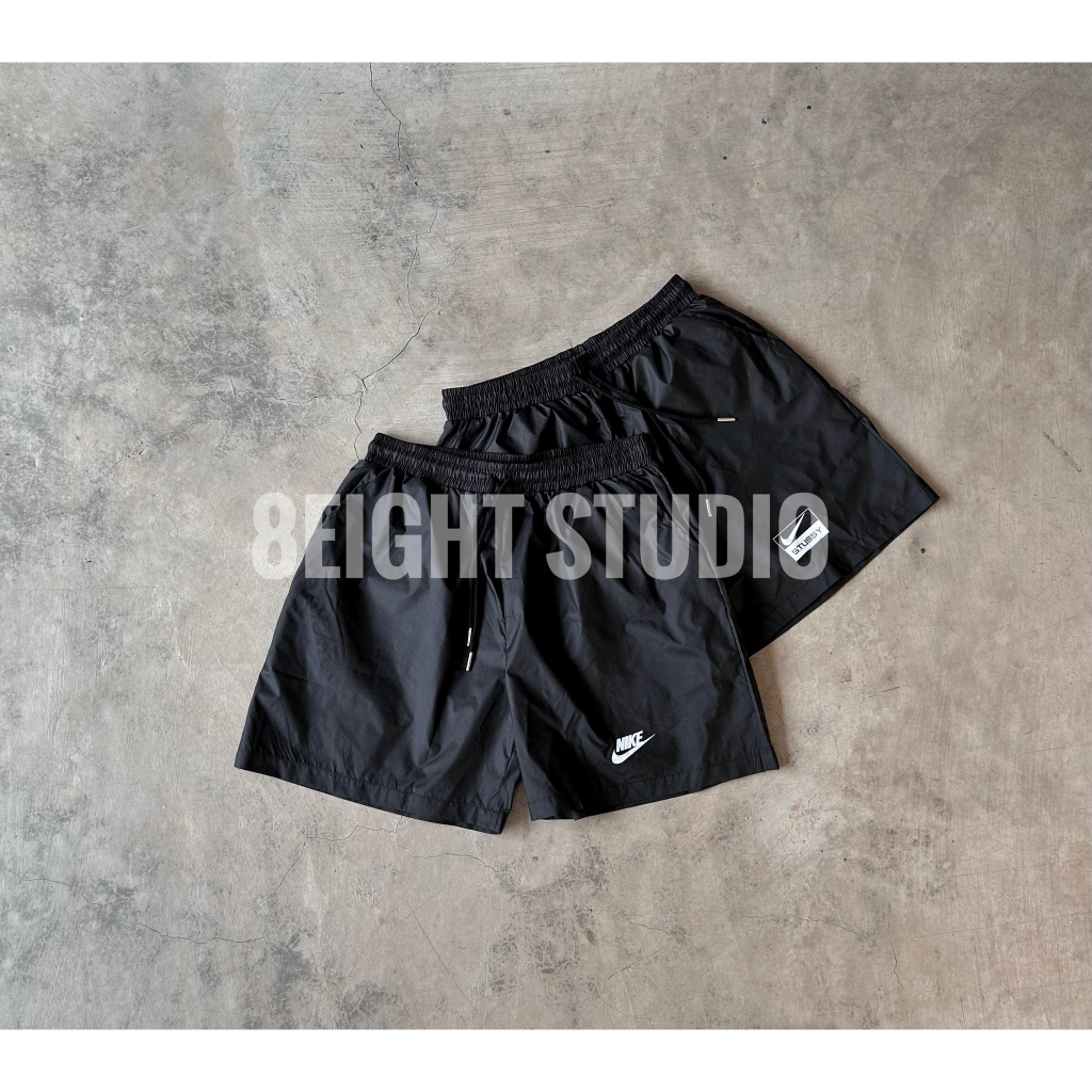 Quần short dù thể thao nike stussy thoải mái vận động chống nước full team tag