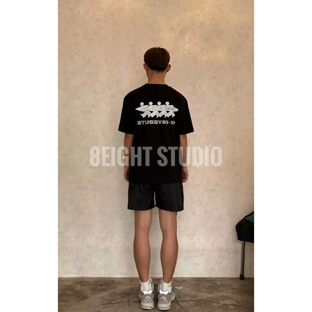 Quần short dù thể thao nike stussy thoải mái vận động chống nước full team tag