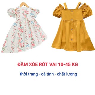 Đầm váy dài bé gái vải mango nhập mềm mát tiểu thư cao cấp haivanco 10 đến 45 kg mềm mại thoáng mát đi học đi chơi đẹp