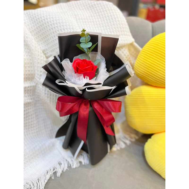 Bó hoa sáp thơm 1 bông lưu hương cực lâu - Món quà ý nghĩa cho người thân và bạn bè