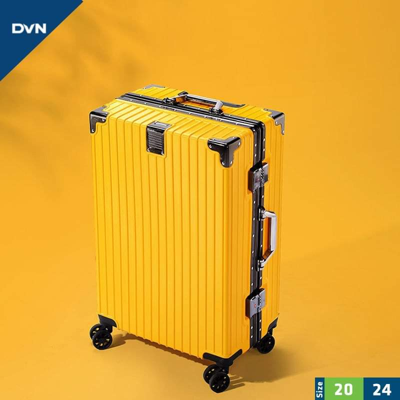 Vali khung nhôm khóa sập mẫu mới, vali size 20, size 24, size 28 nhám chống xước