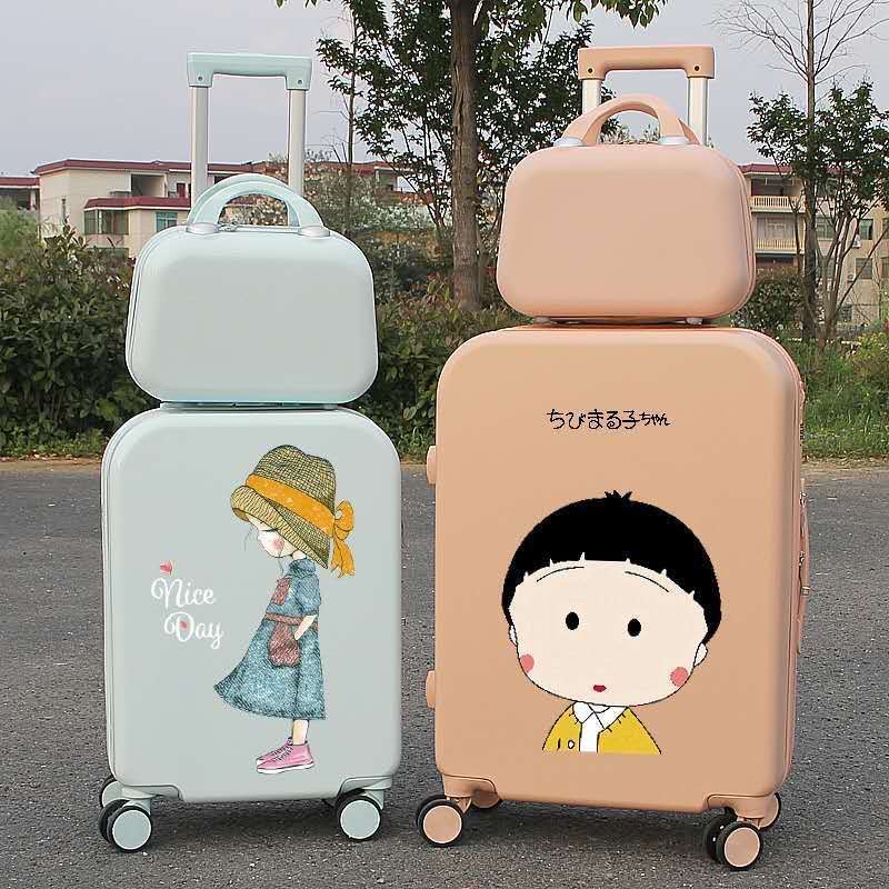 Vali kéo du lịch Quảng Châu, vali nhựa dẻo Abs, Size 20+24 inch kèm cốp hàng loại 1