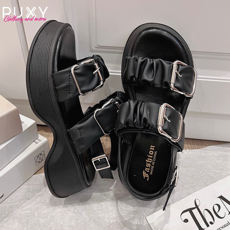 Xăng Đan Nữ 2 Quai Dúm Đai Sắt Đế Cao Su Ruxy  GD1