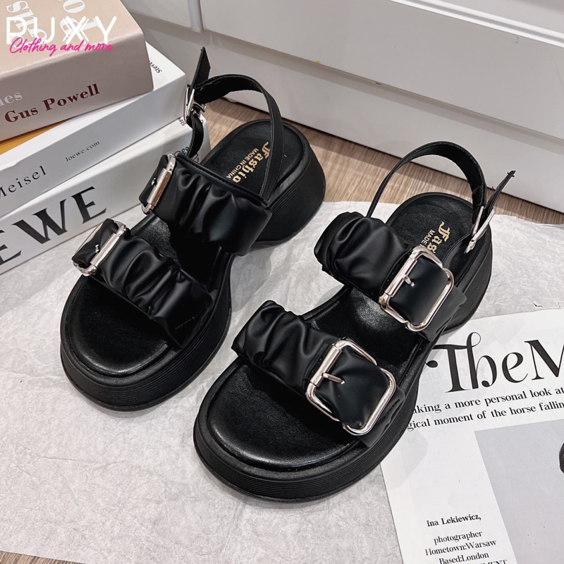 Xăng Đan Nữ 2 Quai Dúm Đai Sắt Đế Cao Su Ruxy  GD1