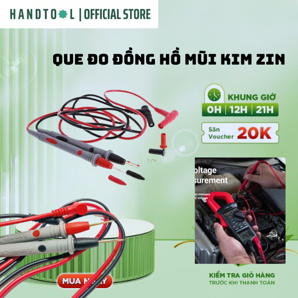 Que Đo Đồng Hồ Mũi Kim Zin HANDTOOL ( Hàng Cao Cấp )