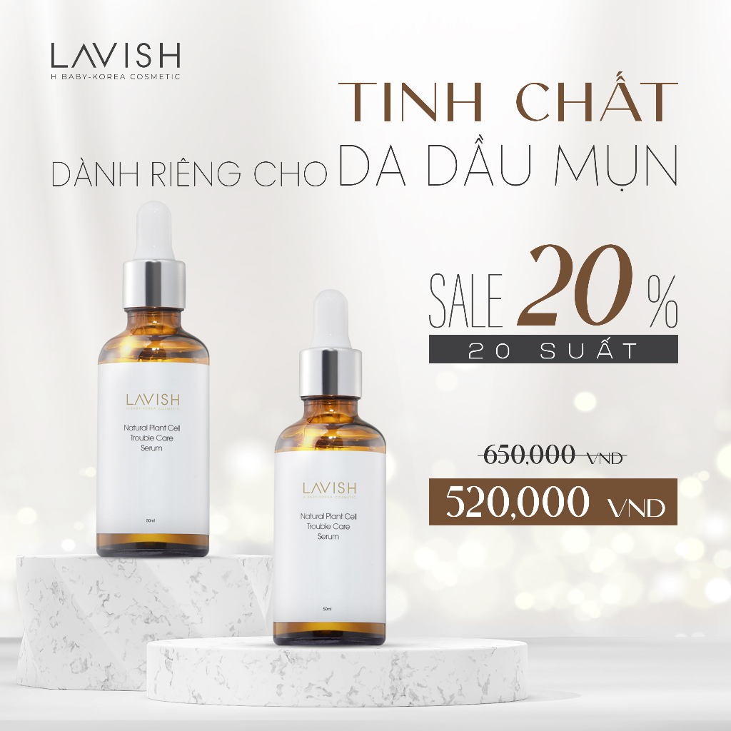 Serum Dành Cho Da Dâù Mụn Lavish H Baby 50ml