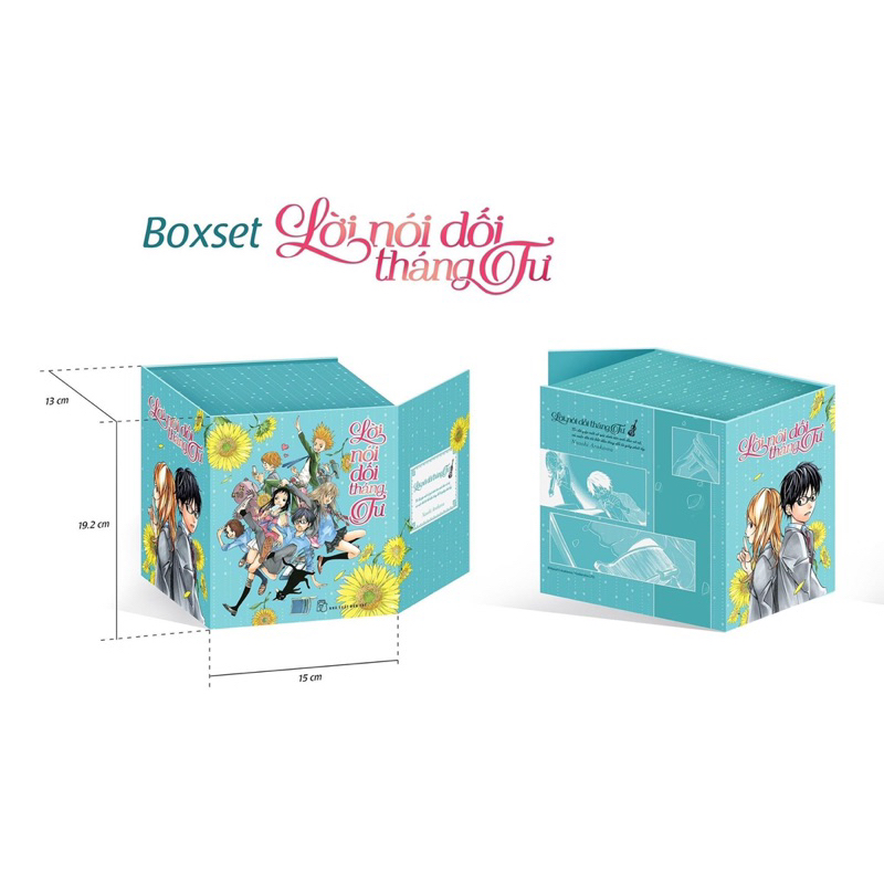 Truyện tranh - Boxset Lời Nói Dối Tháng Tư - Tặng Kèm 2 Card Nhựa Hình Nhân Vật