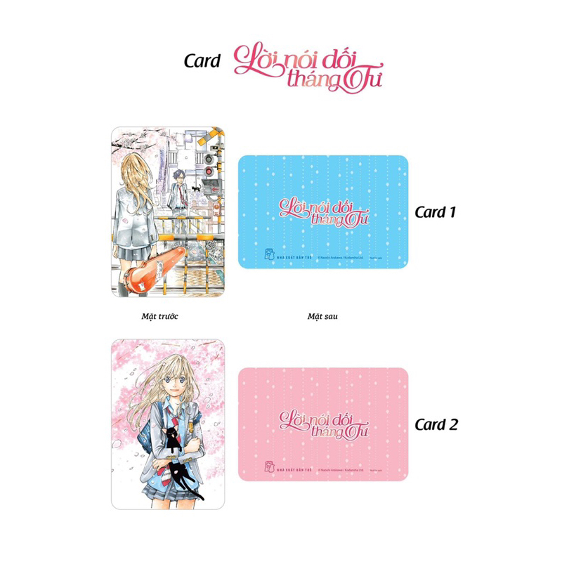 Truyện tranh - Boxset Lời Nói Dối Tháng Tư - Tặng Kèm 2 Card Nhựa Hình Nhân Vật