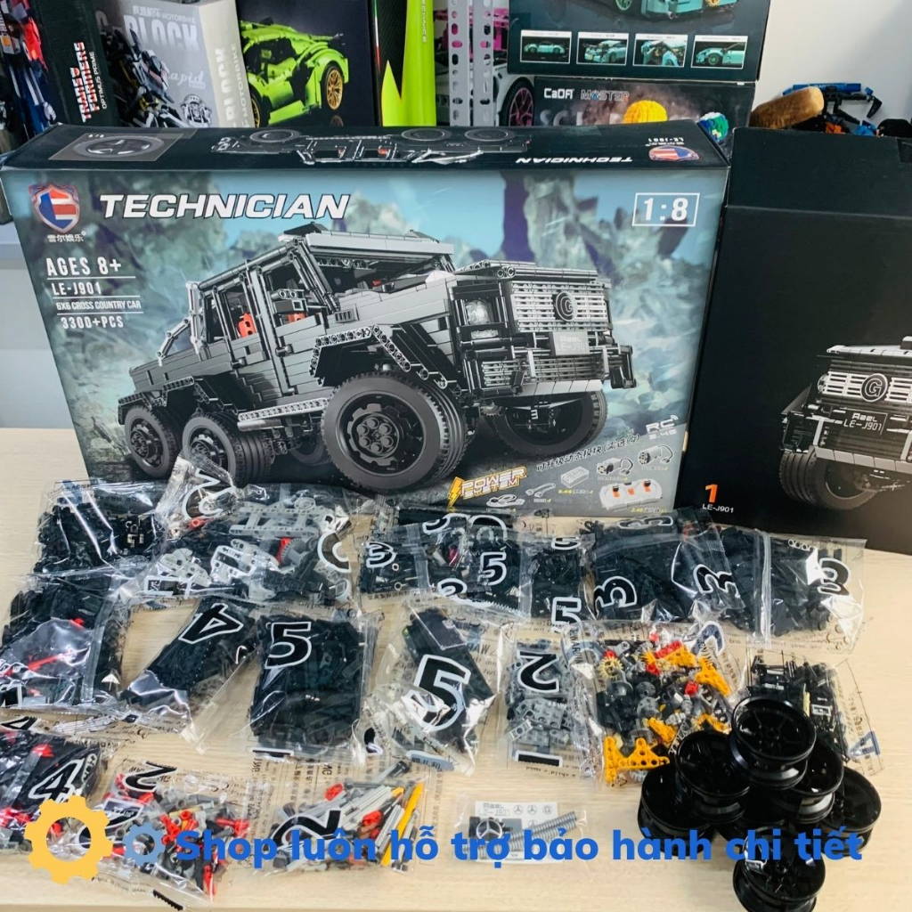 Mô hình lắp ráp technic siêu xe Land Cruise G63 3300 pcs tỉ lệ mô hình 1:8 cung cấp và bảo hành bới Mitago