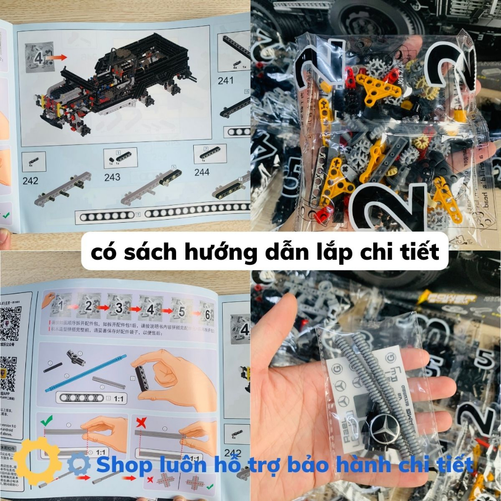 Mô hình lắp ráp technic siêu xe Land Cruise G63 3300 pcs tỉ lệ mô hình 1:8 cung cấp và bảo hành bới Mitago
