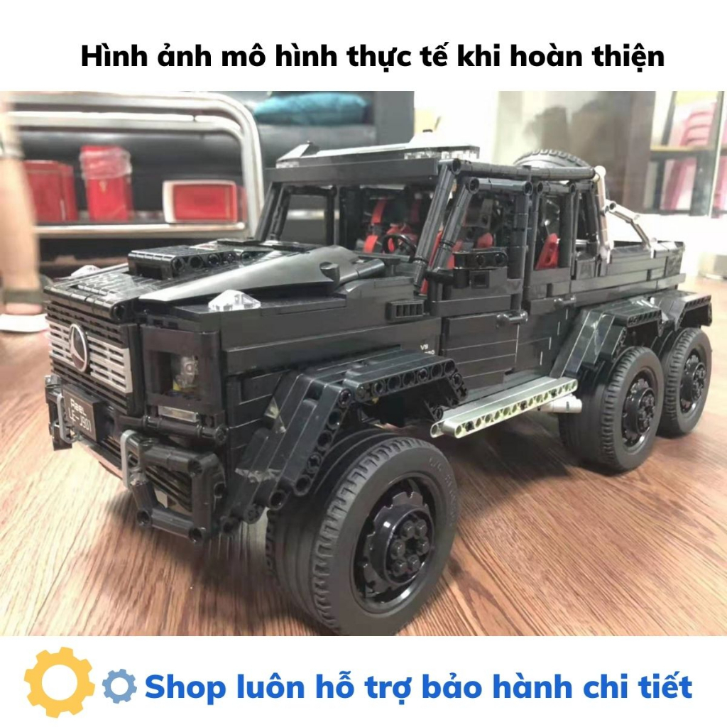 Mô hình lắp ráp technic siêu xe Land Cruise G63 3300 pcs tỉ lệ mô hình 1:8 cung cấp và bảo hành bới Mitago
