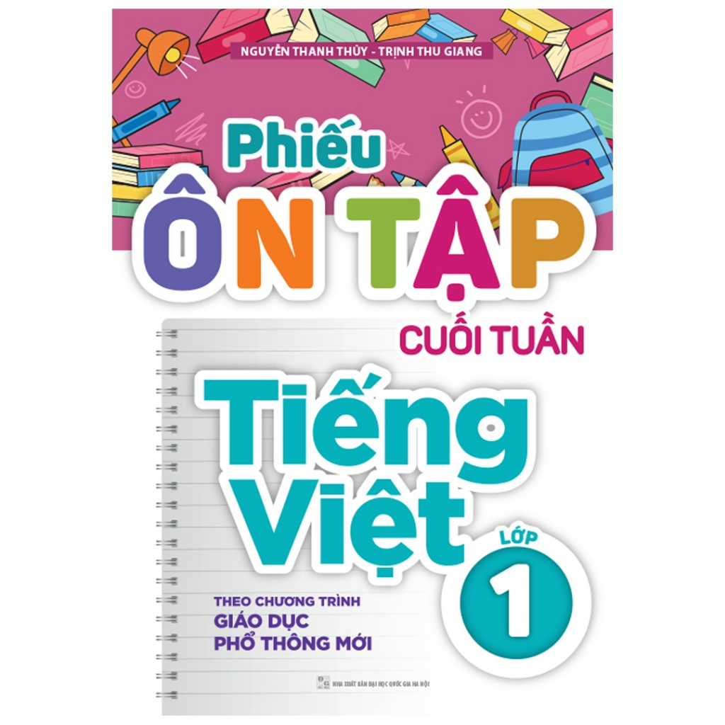 Sách - Phiếu Ôn Tập Cuối Tuần Tiếng Việt Lớp 1