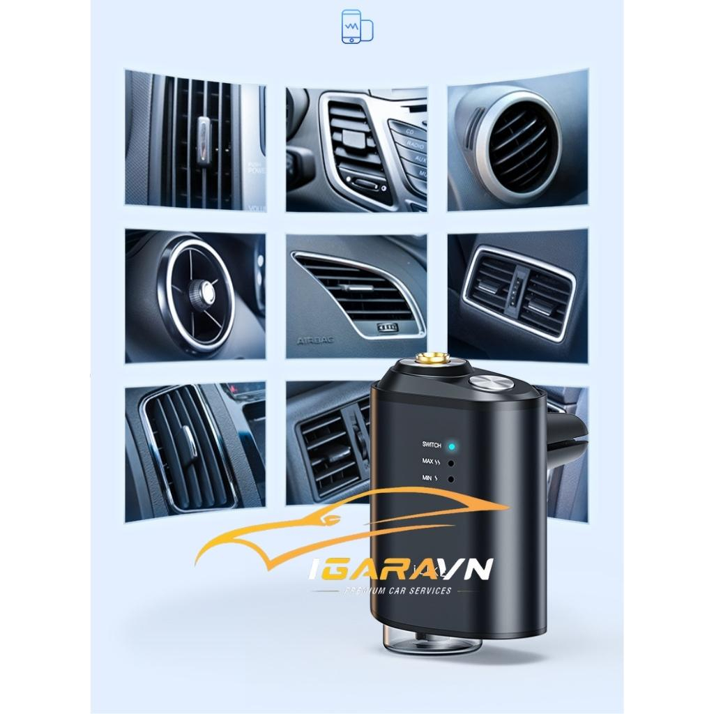 Máy Tạo Hương Thơm Thông Minh, Khuếch Tán Tinh Dầu Kẹp Cửa Gió V2 10ml