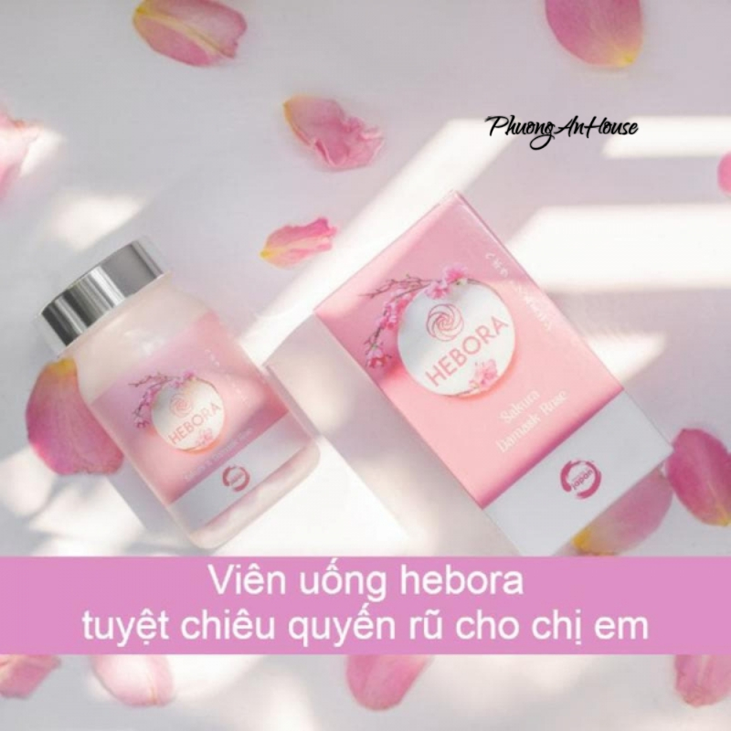 Viên uống tỏa hương HEBORA giúp thơm cơ thể trắng hồng mịn màng Hộp 60 viên - PHUONGANHOUSE