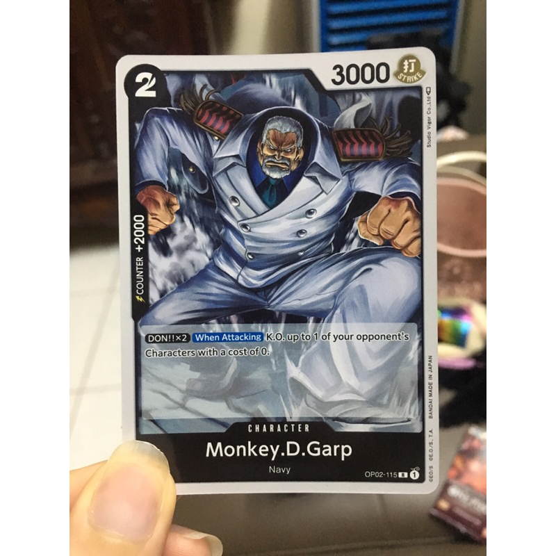 Đồ chơi thẻ bài one piece bandai - monkey D garp op02
