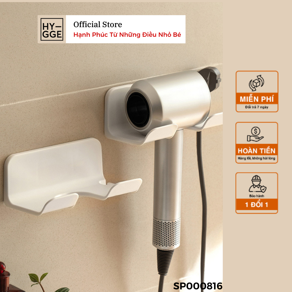 Kệ nhựa treo máy sấy có khe gài dây điện dán tường | BigBuy360 - bigbuy360.vn