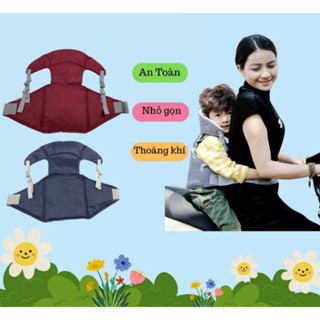| CHÍNH HÃNG ]TÂM AN Đai an toàn cho bé có đỡ cổ khi đi xe máy  chắc chắn và thoáng khí