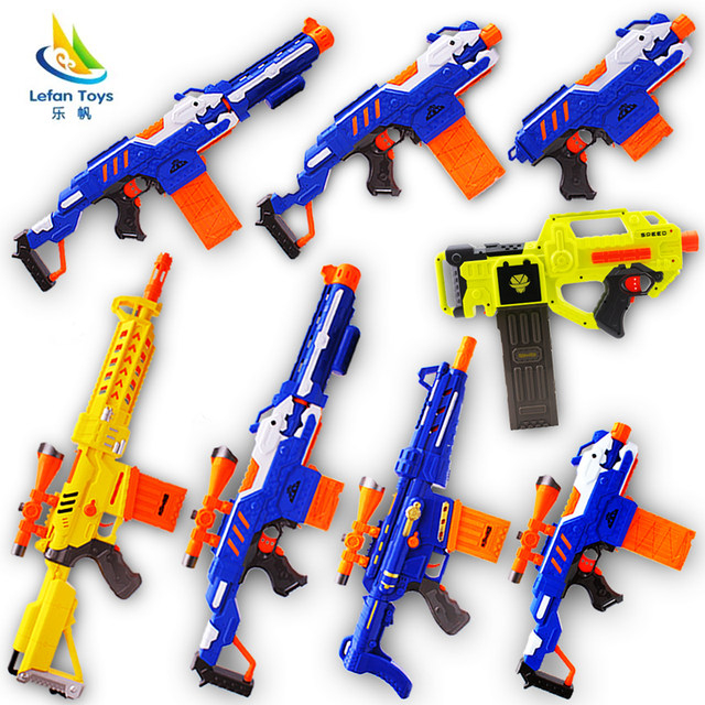 Đồ Chơi Mega Blaster Dùng Pin (Tặng 20 Xốp) Cỡ Lớn Vận Động Ngoài Trời Mô Hình Nerf Nhựa ABS Cao Cấp 4 Mẫu 2023 Newest